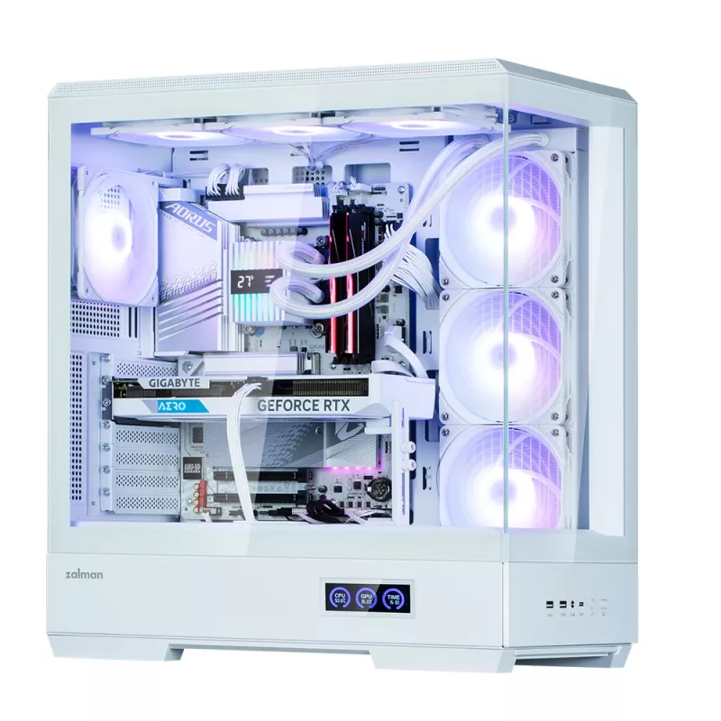 Korpusas Zalman P50 DS White Midi Tower
