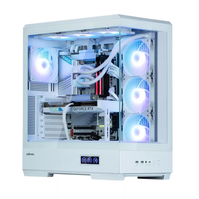 Korpusas Zalman P50 DS White Midi Tower