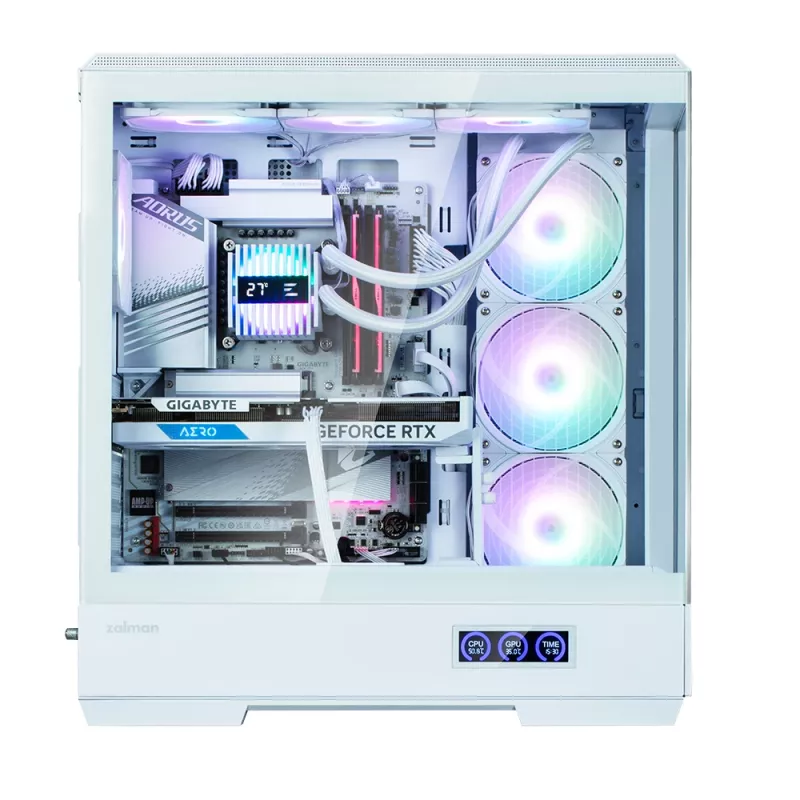 Korpusas Zalman P50 DS White Midi Tower