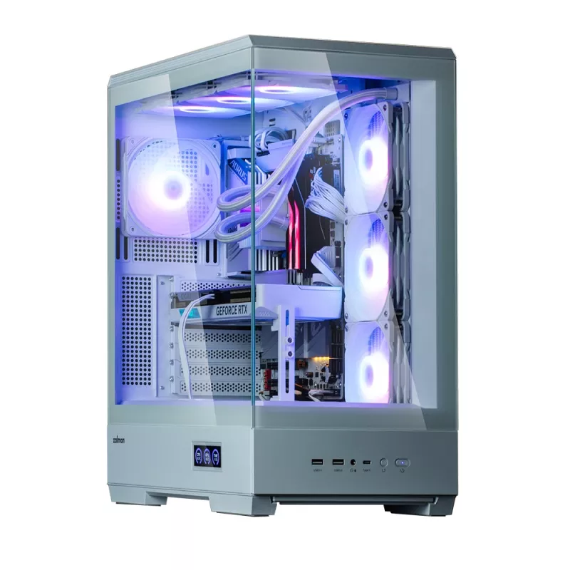 Korpusas Zalman P50 DS White Midi Tower