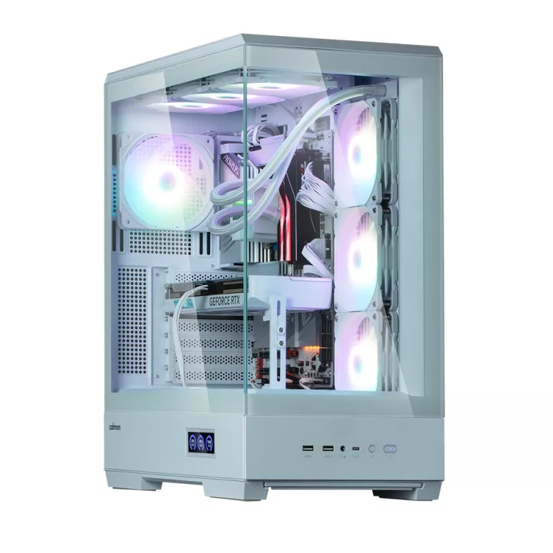 Korpusas Zalman P50 DS White Midi Tower