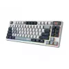 Mechaninė be laidų žaidimų klaviatūra MSI FORGE GK600 TKL belaidė USB + Bluetooth QWERTY UK anglų RGB mėlyna/balta