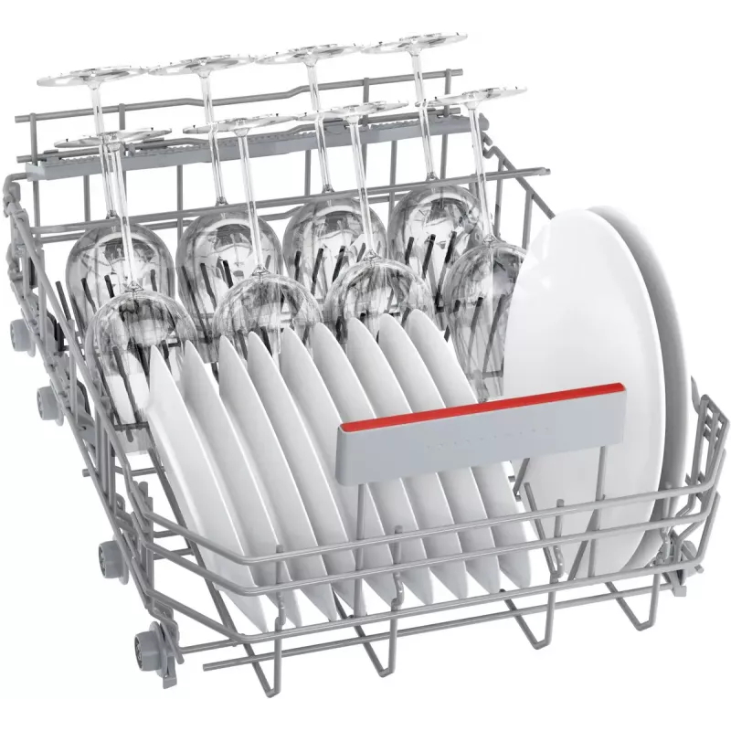 Integruojamas indaplovė Bosch Serie 4 SPV4HMX49E — siauras 45 cm, 10 vietų, 44 dB, 6 programų