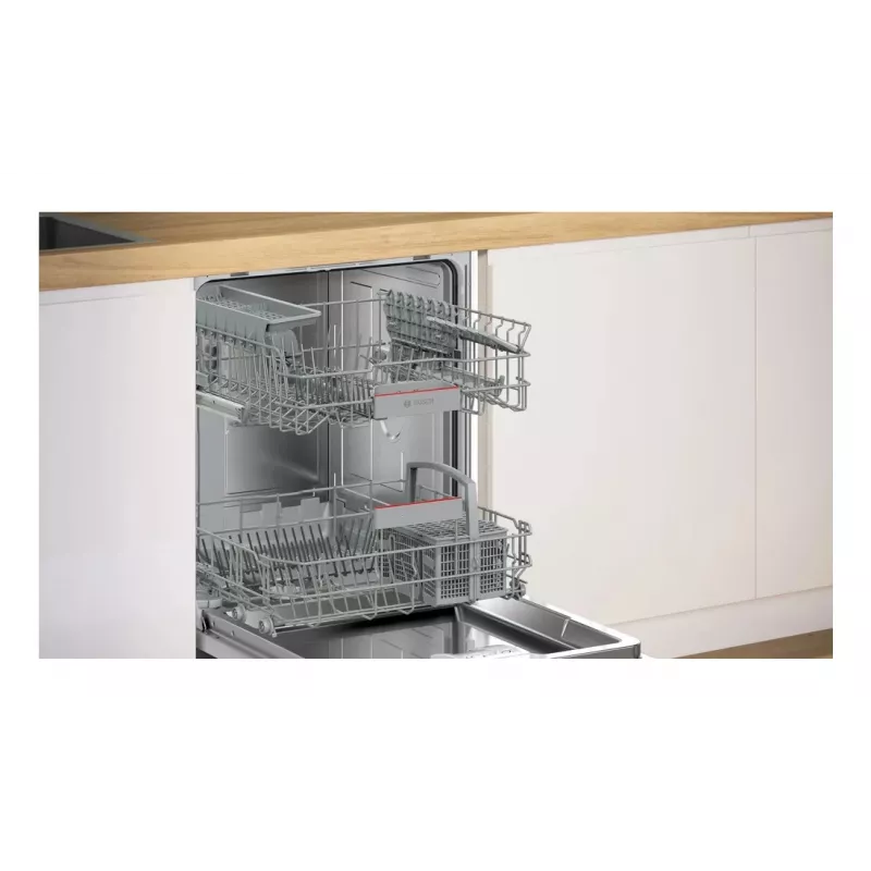 Įmontuojamas indaplovė Bosch SMV4ETX08E — 13 komplektų, 44 dB, pilno dydžio 60 cm, energijos klasė B