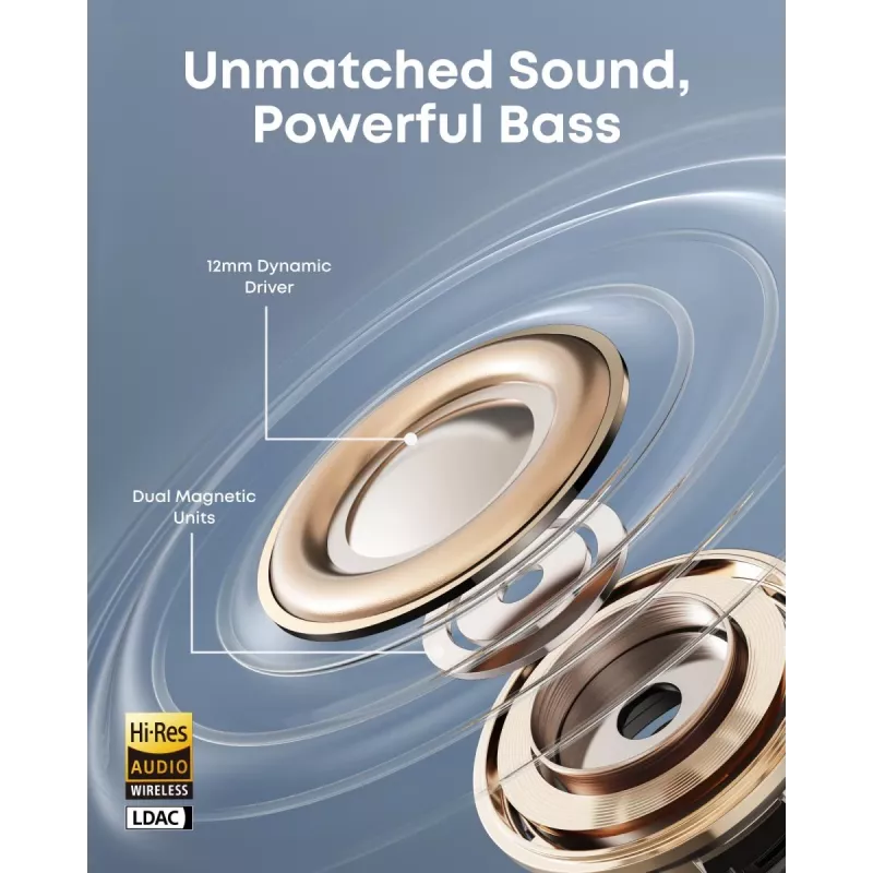 Ausinės ANKER Soundcore Aeroclip – juodos