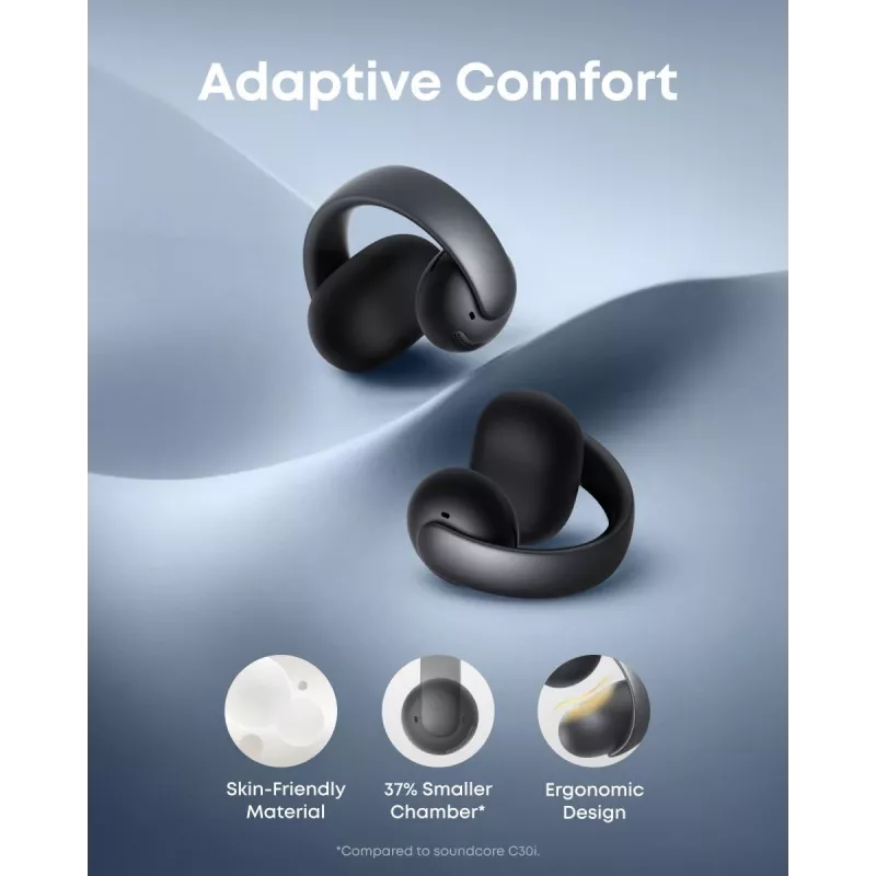 Ausinės ANKER Soundcore Aeroclip – juodos