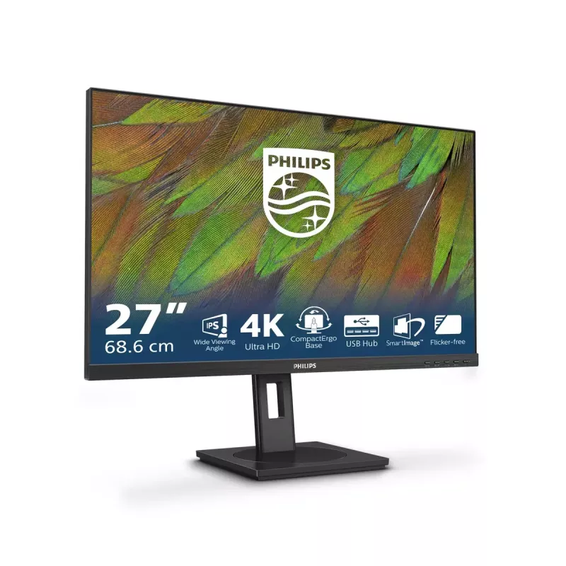 Philips 3000 serijos 27B1N3800/00 monitorius 68,6 cm (27 colių) 3840 x 2160 pikselių 4K Ultra HD LCD juodas