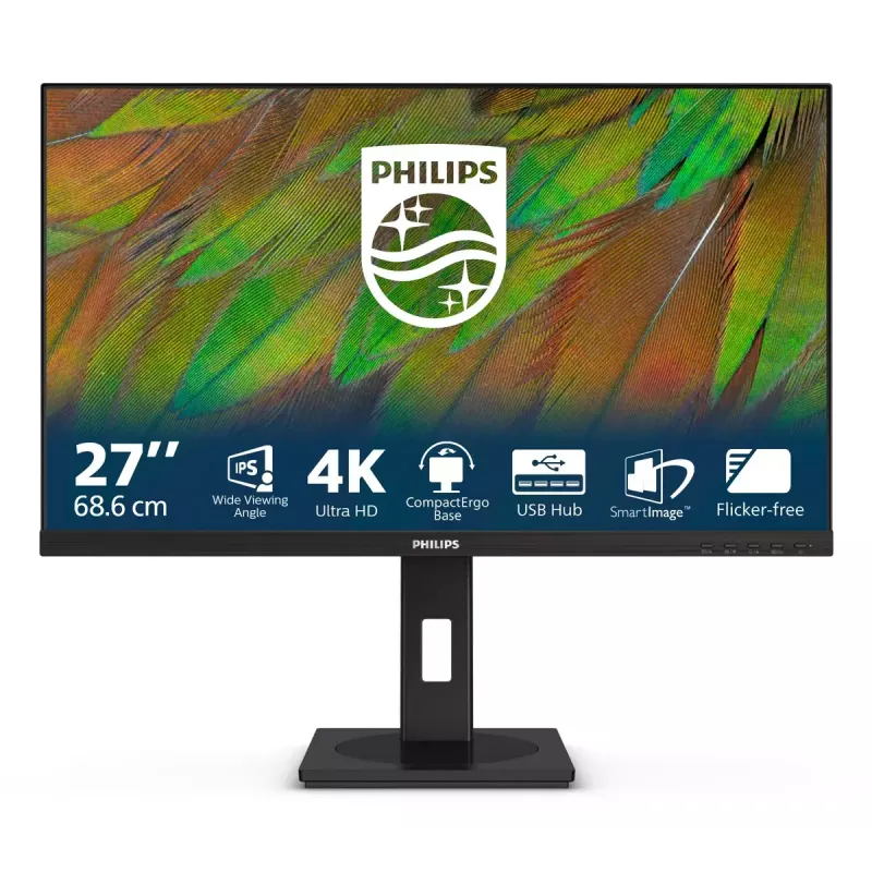 Philips 3000 serijos 27B1N3800/00 monitorius 68,6 cm (27 colių) 3840 x 2160 pikselių 4K Ultra HD LCD juodas