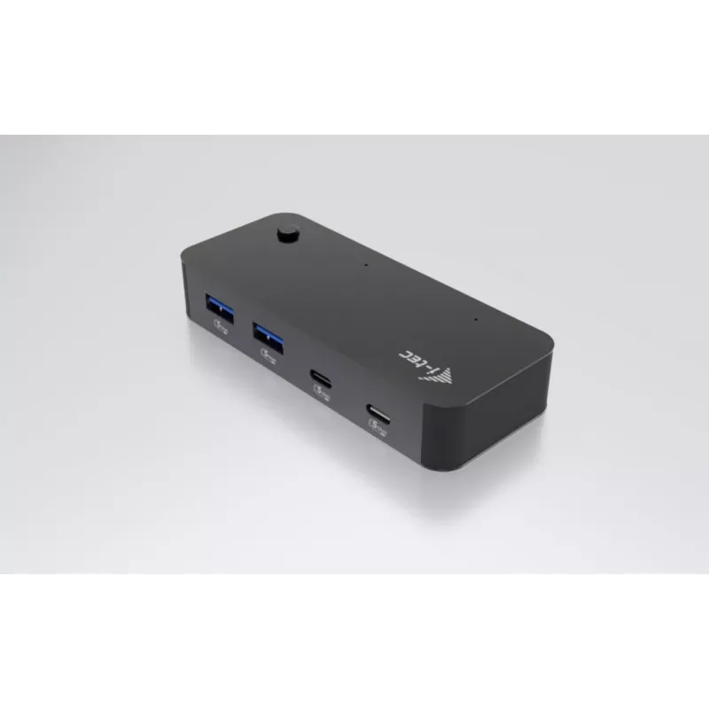 i-tec Universal KVM HUB 2x USB-C 2x USB-A 3.0 5000 Mbit/s Juoda