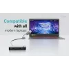 i-tec Universal KVM HUB 2x USB-C 2x USB-A 3.0 5000 Mbit/s Juoda