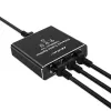 Ethernet skirstytuvas QOLTEC 52294 1x3 RJ45 su USB-C maitinimo įvadu
