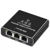 Ethernet skirstytuvas QOLTEC 52294 1x3 RJ45 su USB-C maitinimo įvadu
