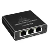 Ethernet skirstytuvas QOLTEC 52294 1x3 RJ45 su USB-C maitinimo įvadu