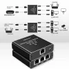 Ethernet skirstytuvas QOLTEC 52294 1x3 RJ45 su USB-C maitinimo įvadu