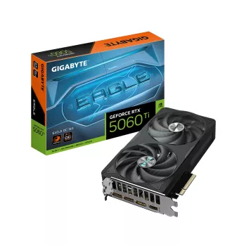 GIGABYTE GeForce RTX 5060 Ti EAGLE OC 16G vaizdo plokštė – 16 GB GDDR7, 128 bit, PCI-E 5.0, 2617 MHz, 3× DisplayPort, 1× HDMI, GV-N506TEAGLE OC-16GD