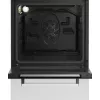 Laisvai pastatoma dujinė-elektrinė viryklė BEKO FSE52323DWD, 4 degiklių kaitlentė, 60 cm, 55 L orkaitė, energijos klasė A