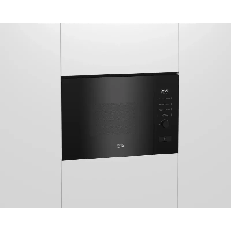 Beko BMGB20212B integruojama mikrobangė su grilliu, 20 l, 800 W, grillio galia 1000 W, 31,5 cm lėkštė, elektroninis valdiklis, juodos spalvos