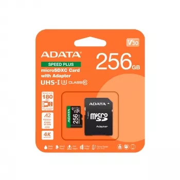 MicroSDXC ADATA Speed Plus 256GB UHS-I U3 V30 A2