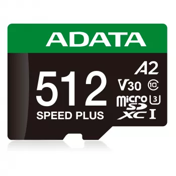 ADATA Speed Plus 512 GB MicroSDXC Class 10 atminties kortelė