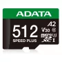 ADATA Speed Plus 512 GB MicroSDXC Class 10 atminties kortelė