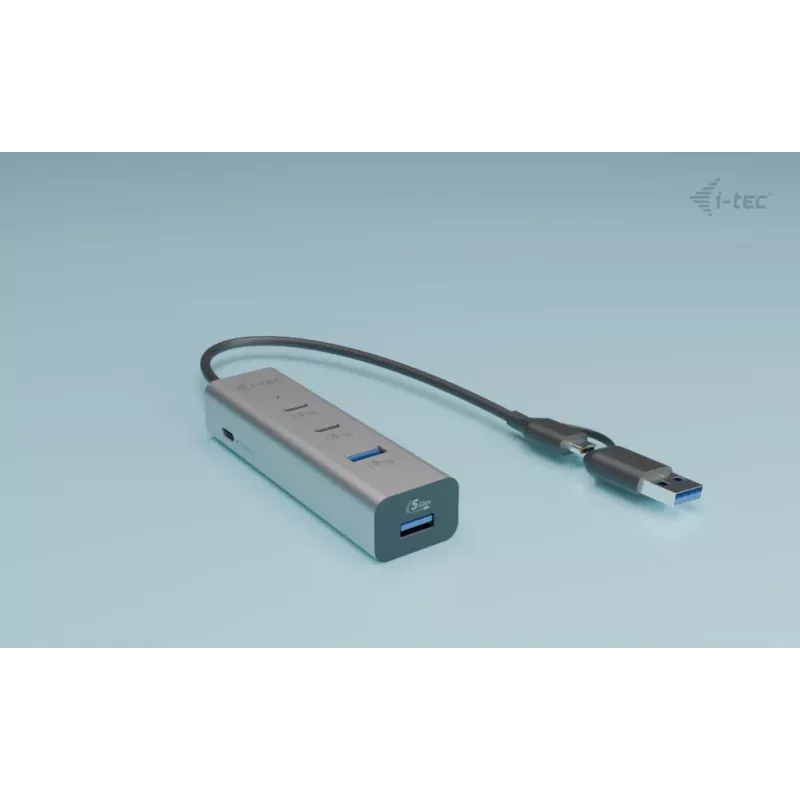 i-tec Metal Universal Charging HUB 2xUSB-C + 2x USB-A prievadai + Power Delivery 85W