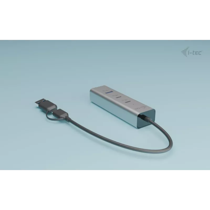i-tec Metal Universal Charging HUB 2xUSB-C + 2x USB-A prievadai + Power Delivery 85W
