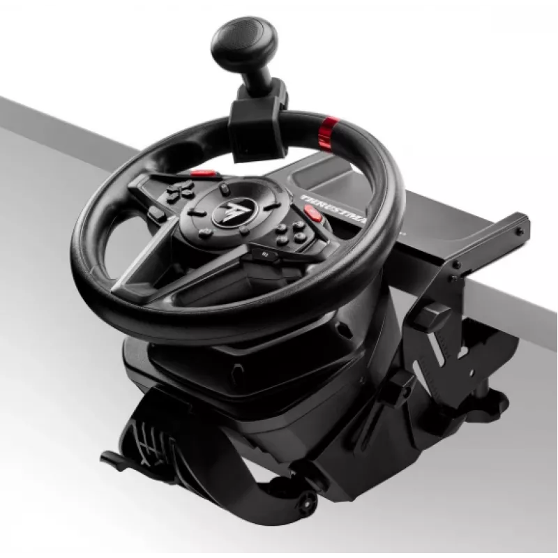 Thrustmaster T128-P vairas su pedalais, USB, juodas, PC/PS4/PS5