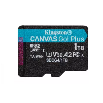 Kingston Technology Canvas Go! Plus Gen4 1 TB microSDXC 200R A2 U3 be adapterio