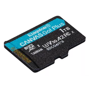 Kingston Technology Canvas Go! Plus Gen4 1 TB microSDXC 200R A2 U3 be adapterio