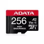 ADATA AUSDX256GUI3V30SHA2-RA1 256 GB microSDXC atminties kortelė UHS-I Class 10 V30 (skaitymas 100 MB/s, rašymas 80 MB/s) su SD adapteriu