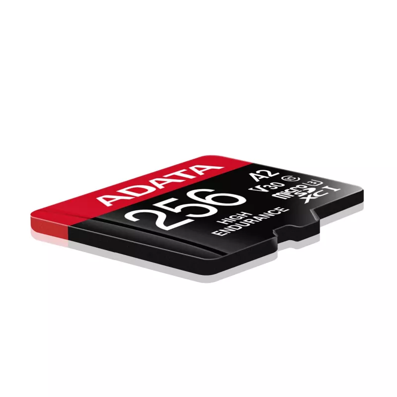 ADATA AUSDX256GUI3V30SHA2-RA1 256 GB microSDXC atminties kortelė UHS-I Class 10 V30 (skaitymas 100 MB/s, rašymas 80 MB/s) su SD adapteriu