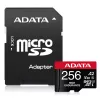 ADATA AUSDX256GUI3V30SHA2-RA1 256 GB microSDXC atminties kortelė UHS-I Class 10 V30 (skaitymas 100 MB/s, rašymas 80 MB/s) su SD adapteriu