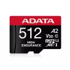 ADATA 512GB microSDXC A2 V30 U3 klasės 10 atminties kortelė, 100/85 MB/s