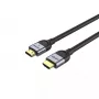 HDMI kabelis UNITEK C11086GY01-1.5M 1,5 m 48 Gbit/s ARC juodai pilkas