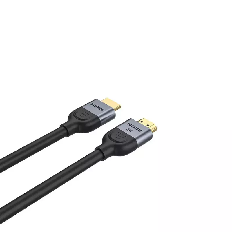 HDMI kabelis UNITEK C11086GY01-1M 1m 2.1 48 Gbit/s Juoda Pilka