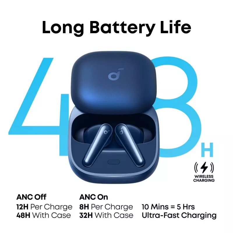 ANKER Soundcore Liberty 5 belaidės ausinės - mėlyna
