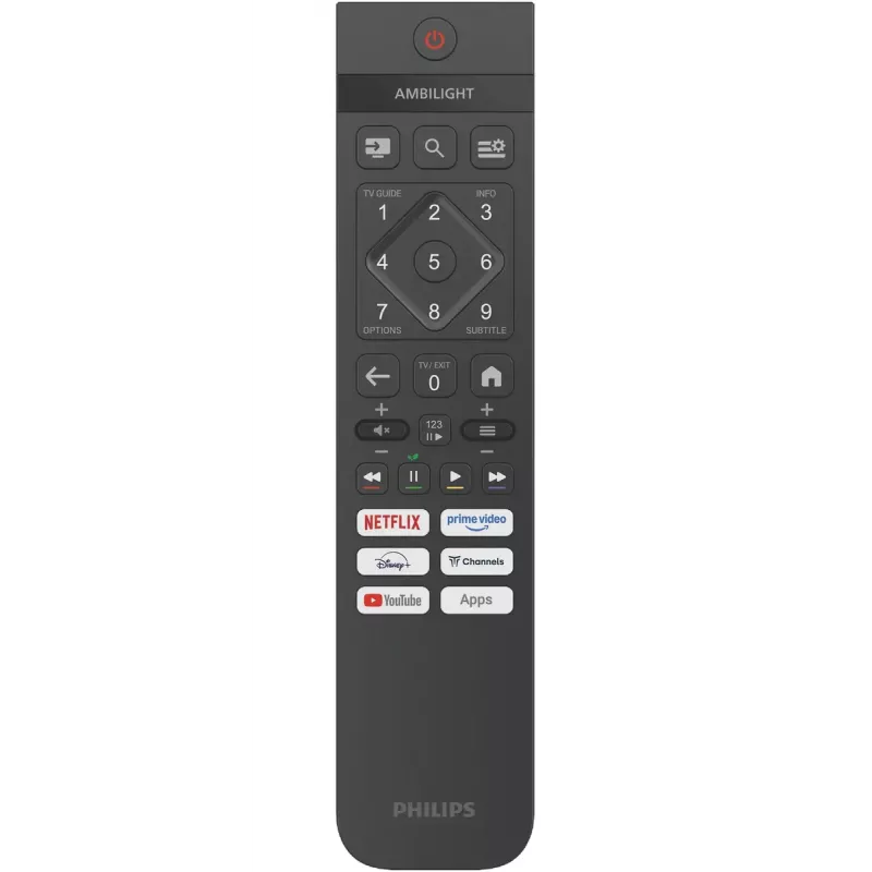 LED televizorius Philips 50PUS8010/12 50 colių (126 cm) 4K Ultra HD 3840x2160, LED, Titan OS, HDMI 2.1, Ambilight, Wi-Fi, Bluetooth 5.2