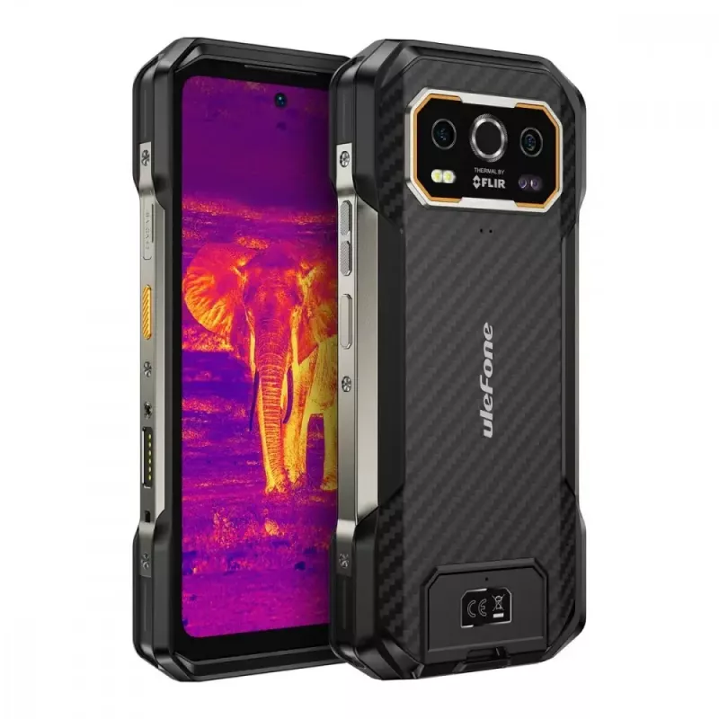 Išmanusis telefonas UleFone Armor 27T 6,58 colio 12GB RAM 256GB juodas, energijos klasė A