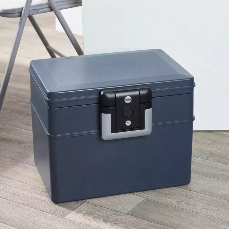 Laisvai pastatomas seifas Yale YFWC/329/KB1 16.5L raktinis užraktas juodai pilkas