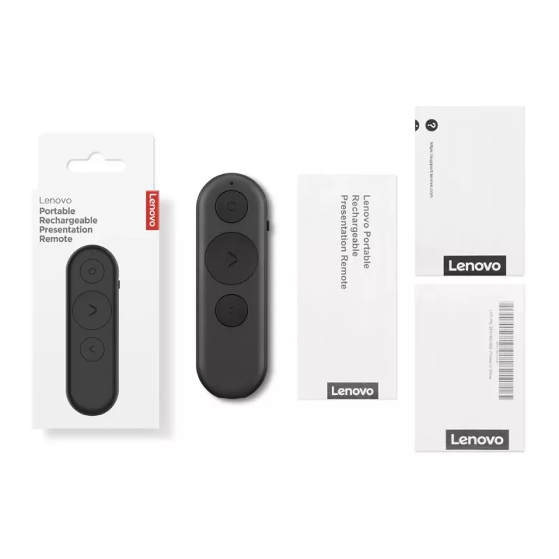 Bluetooth nuotolinio valdymo pultas Lenovo 4XW1S62316 universalus 30 m atstumas 3 mygtukai