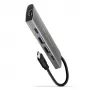 Axagon HMC-5G21 USB 10Gbps centrinis mazgas, 2x USB-A, 2x USB-C, HDMI 4k/30Hz, PD 60W, USB-C laidas