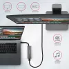 Axagon HMC-5G21 USB 10Gbps centrinis mazgas, 2x USB-A, 2x USB-C, HDMI 4k/30Hz, PD 60W, USB-C laidas