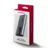 Axagon EEM2-SD2 USB-C 10Gbps - M.2 NVMe ir SATA SSD dėklas su ekranu