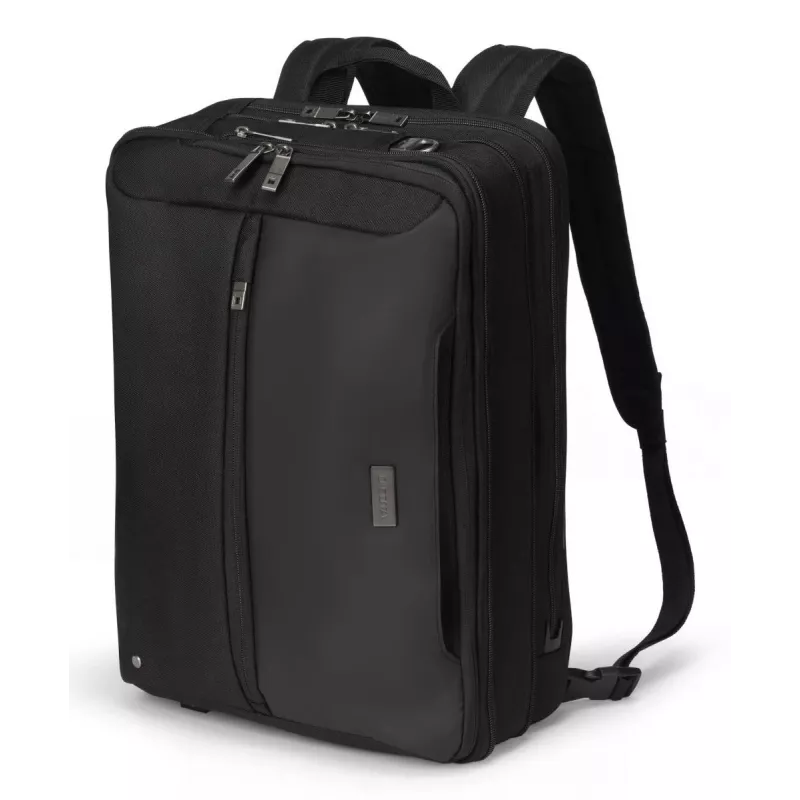 DICOTA Top Traveller Dual Five - Dėklas nešiojamam kompiuteriui 14-16 colių - Juoda / 900d perdirbtas PET poliesteris