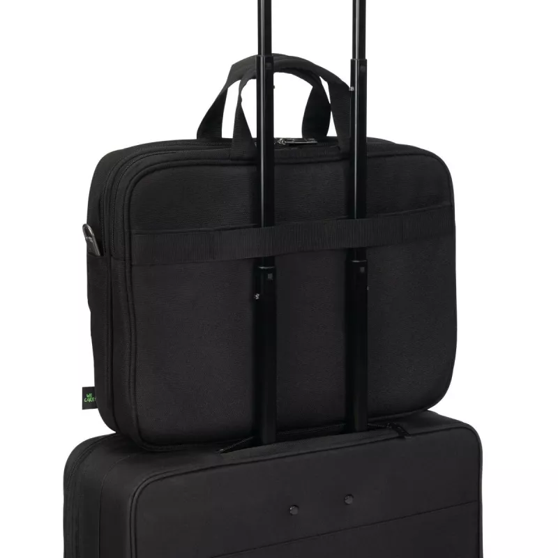 DICOTA Top Traveller Five – 12-14 colių nešiojamojo kompiuterio dėklas – Juoda / 900d perdirbtas PET poliesteris
