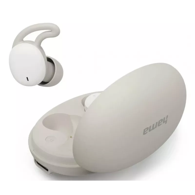 Ausinės Hama Spirit Calm True Wireless Stereo (TWS) belaidės į ausis skambučiams/muzikai Bluetooth smėlio, balta