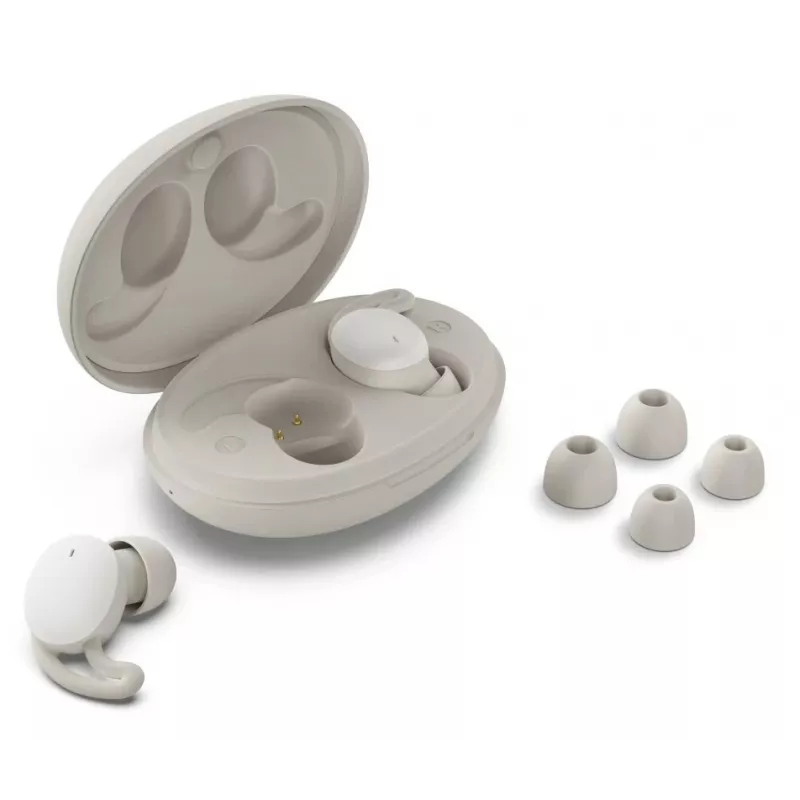 Ausinės Hama Spirit Calm True Wireless Stereo (TWS) belaidės į ausis skambučiams/muzikai Bluetooth smėlio, balta