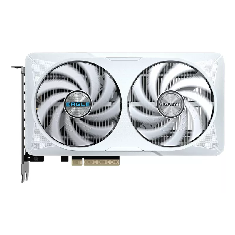 GIGABYTE GeForce RTX 5060 EAGLE OC ICE 8G vaizdo plokštė – 8 GB GDDR7, 128 bit, PCI-E 5.0, 2550 MHz pagrindinis dažnis, 3× DisplayPort, 1× HDMI, GV-N5060EAGLEOC ICE-8GD