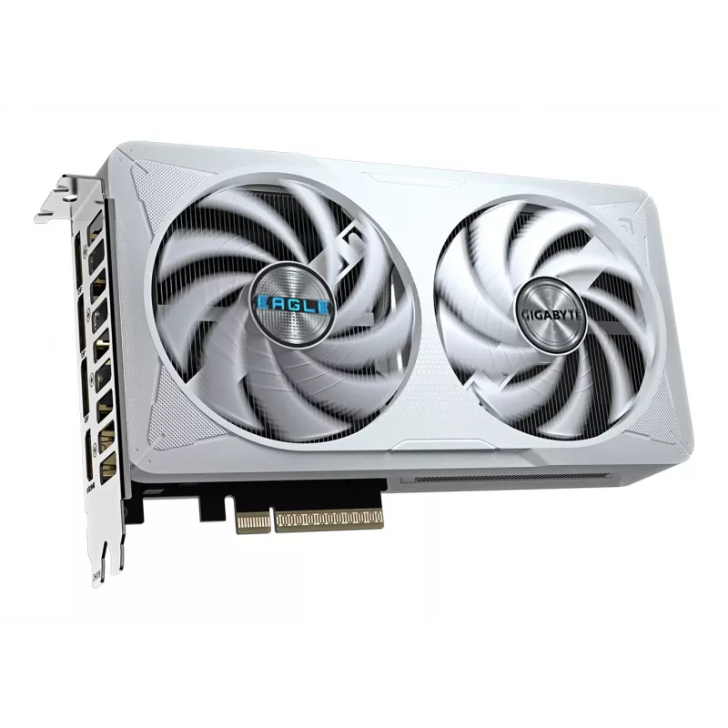 GIGABYTE GeForce RTX 5060 EAGLE OC ICE 8G vaizdo plokštė – 8 GB GDDR7, 128 bit, PCI-E 5.0, 2550 MHz pagrindinis dažnis, 3× DisplayPort, 1× HDMI, GV-N5060EAGLEOC ICE-8GD