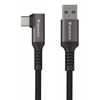 USB laidas GENESIS NVC-2221 USB 3.2 Gen 1 (3.1 Gen 1) 5 m USB A USB C juodas, pilkas